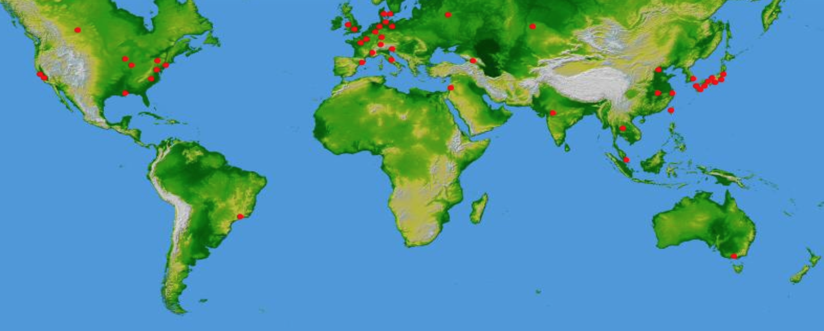 World light sources map
