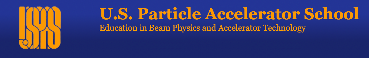 US Particle Accelerator School (USPAS) banner